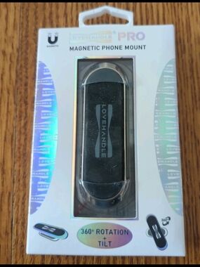 Love Handle Pro Magnetic Phone Mount 360 Rotation & Tilt - Never Used -Open Box
